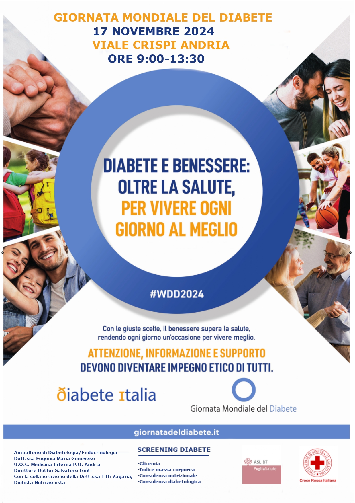 “GIORNATA MONDIALE DEL DIABETE 2024”: DIVERSE LE INIZIATIVE PREVISTE